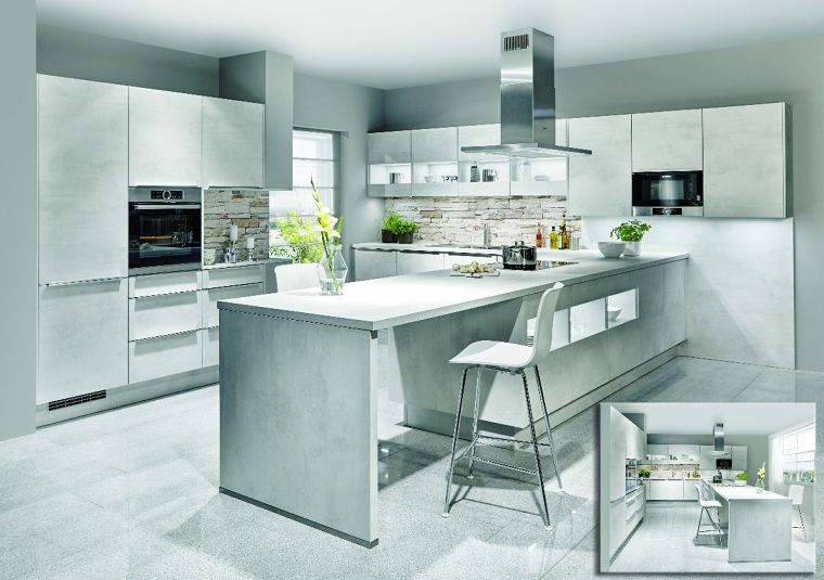 ไอเดียครัว สีเทาๆ  Grey and Concrete ภาพประกอบ