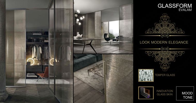 บานประตูกระจก Evalam กับ Look Modern Elegance ผนังกั้นห้องที่ดูหรูหราและมีเอกลักษณ์เฉพาะตัว ภาพประกอบ