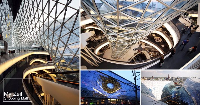 "MyZeil Shopping Mall" ความหวือหวาของโครงสร้างหลังคากระจกขนาดยักษ์ ที่พริ้วไหวเสมือนดั่งของเหลว  ภาพประกอบ