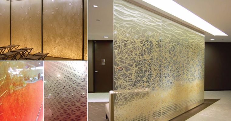 ตัวอย่างการตกเเต่งของ&nbsp;Washi glass(Glassform)