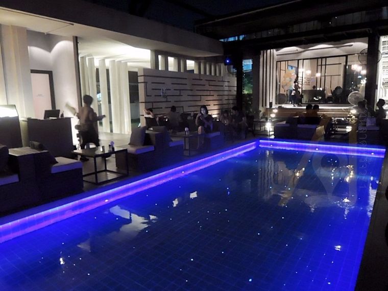 LED Fiber optic star pool & LED Light ขอบสระ@De Maze ลาดพร้าว กรุงเทพฯ