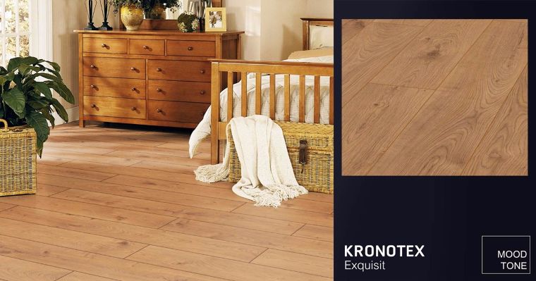 "ตกแต่งห้องนอนสไตล์ Vintage ด้วยพื้นไม้ลามิเนตจาก Kronotex สินค้าคุณภาพที่ผลิตจากประเทศเยอรมนี ! ภาพประกอบ